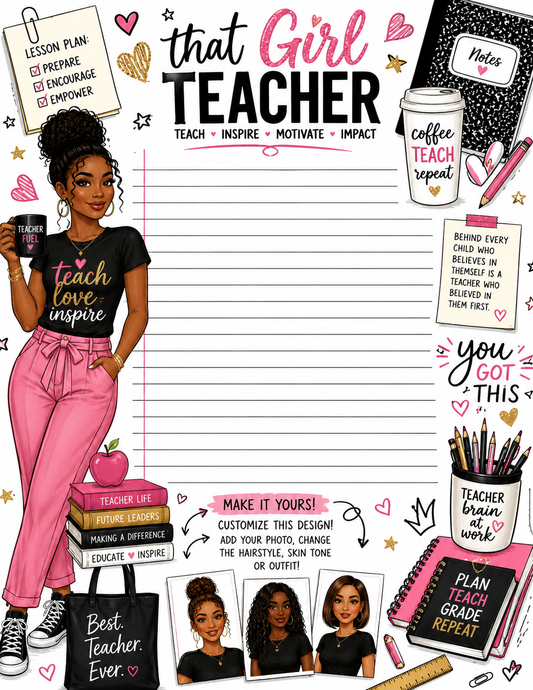 That Girl notepad