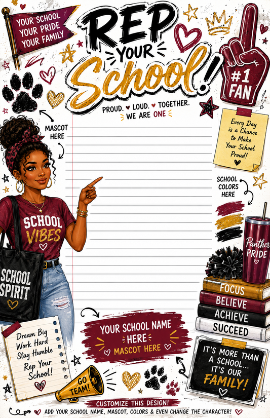Rep your school notepad