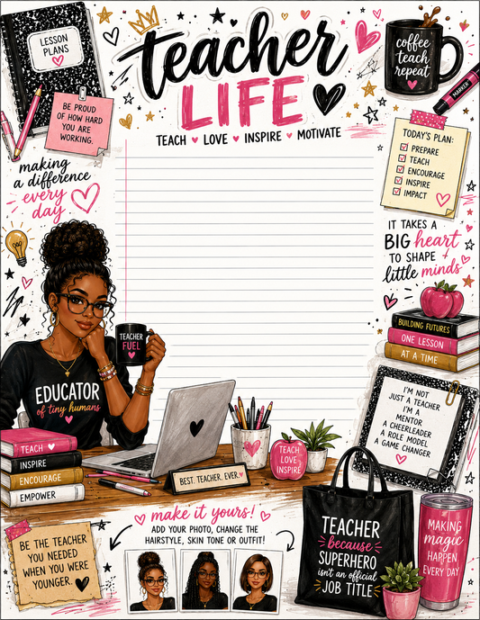 Teacher Life notepad